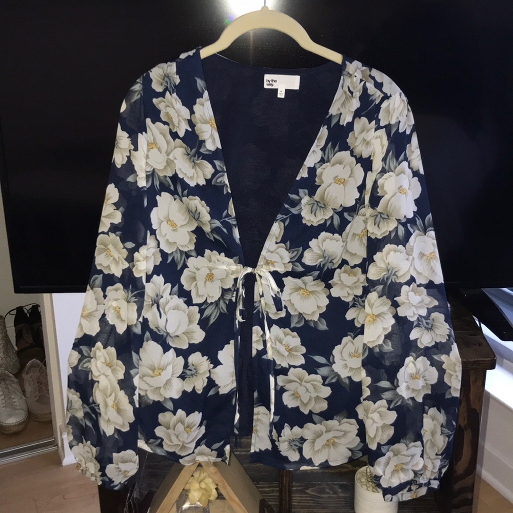 Floral tie top